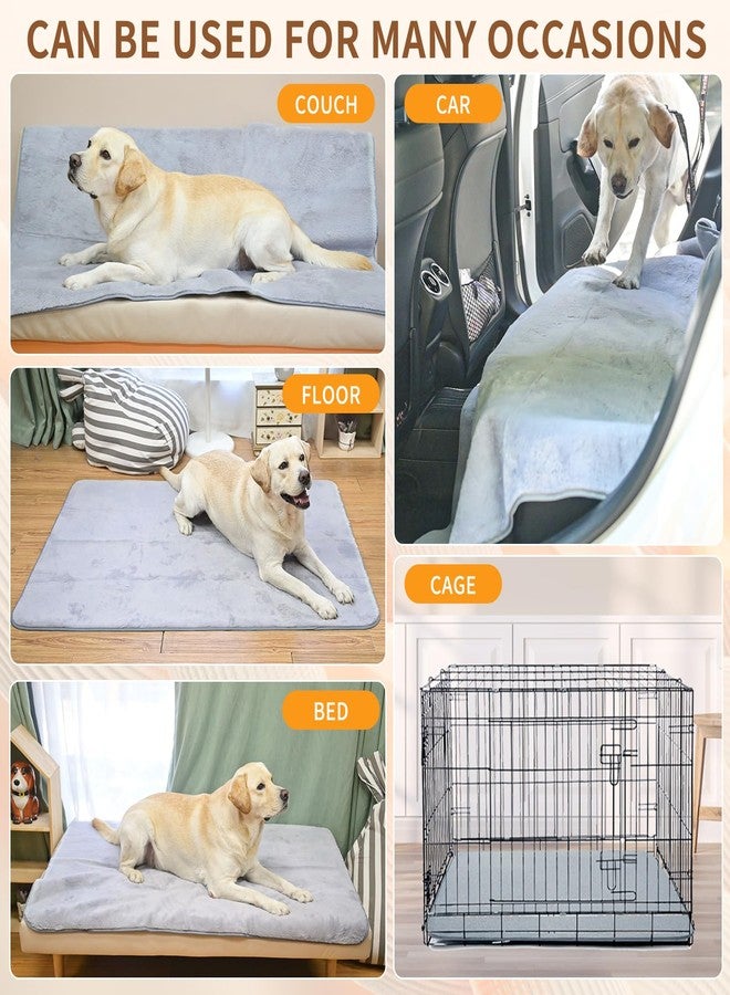 Homimp Self Warming reusable dog training pads,Non-Slip Washable Pee Pads for Dogs, Fast Absorbent Pet Whelping Pads, Ideal for Puppy Senior Dog Whelping, Incontinence, Housebreak, Crate,48x28in, Gray - Image 5
